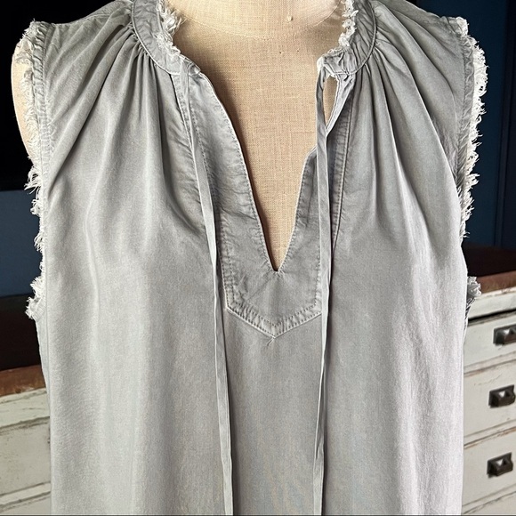 Anthropologie Cloth & Stone Flutter Sleeve Tank Top M - Picture 3 of 13